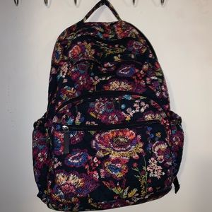 Vera Bradley XL Campus Backpack ( with lanyard!)